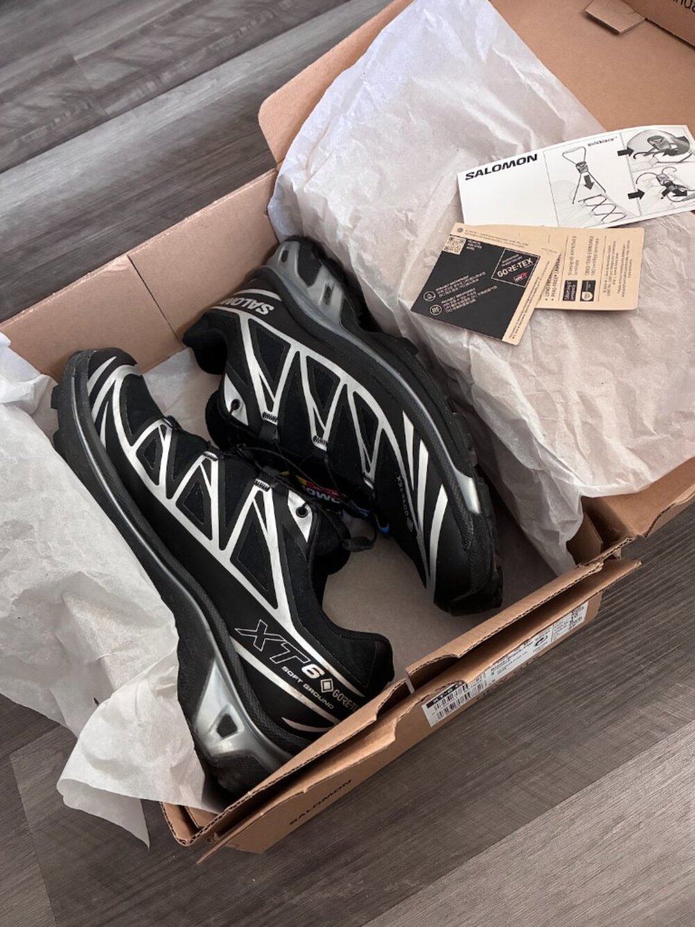 Mens Salomon XT-6 GORE-TEX Black / Black / Ftw Silver - Picture 5 of 9